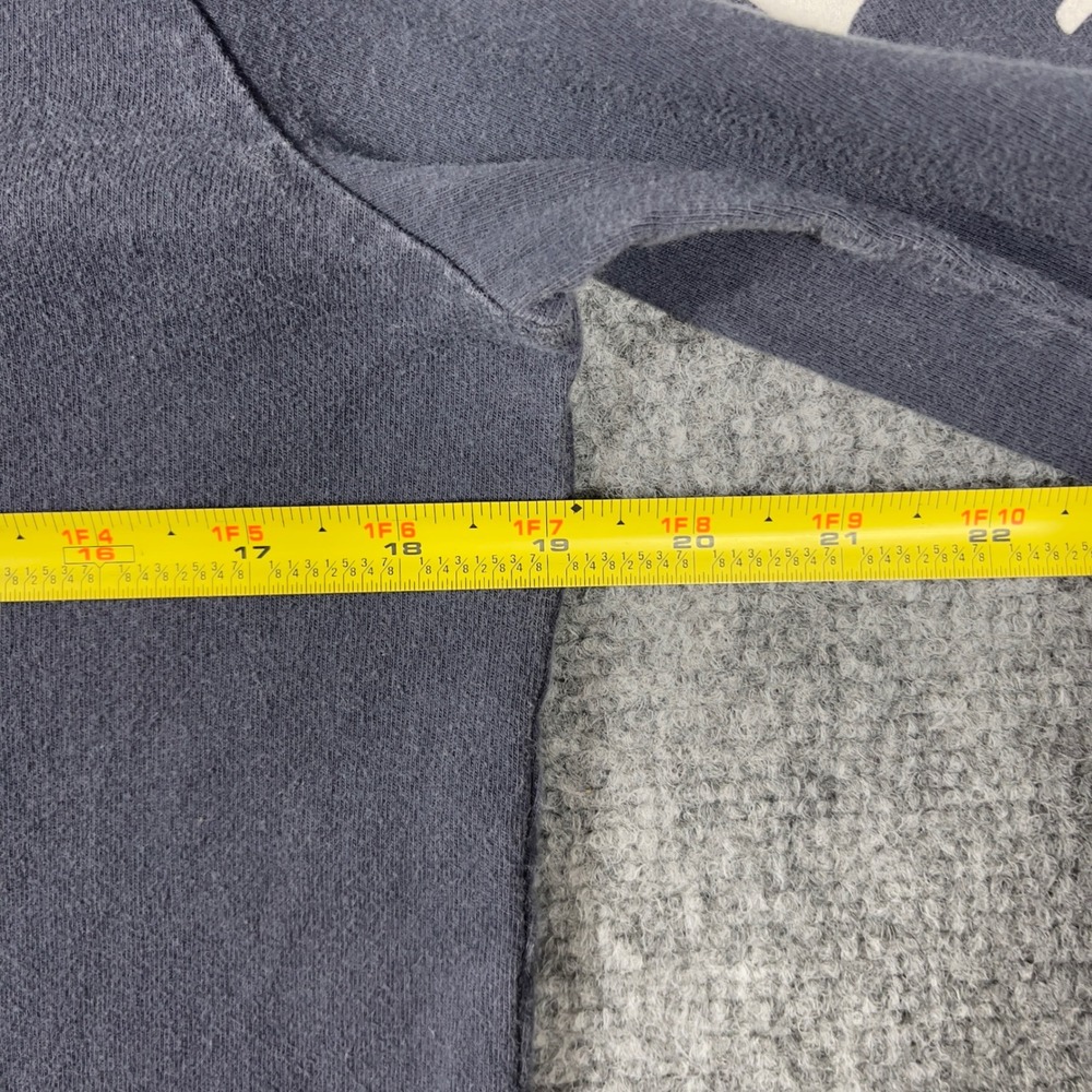 Y2K Abercrombie & Fitch Long Sleeve Shirt Mens Small Blue Muscle Fit Moose Logo - Picture 4 of 6